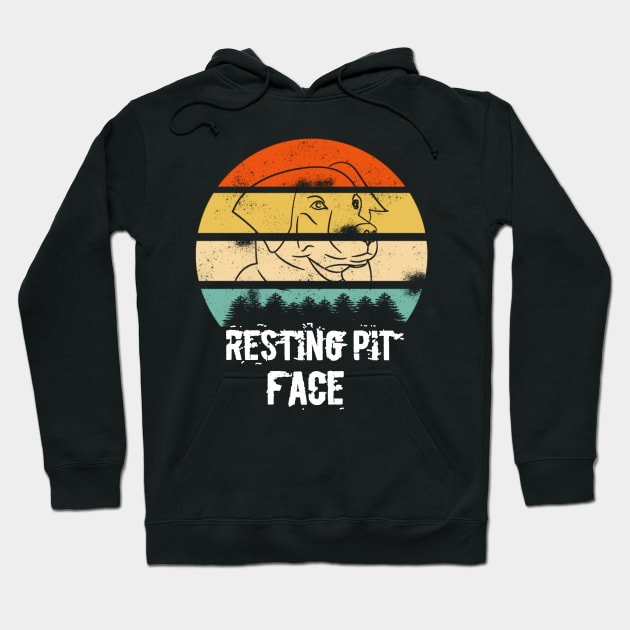 Vintage Resting pit face dog shirt Hoodie by FouadBelbachir46